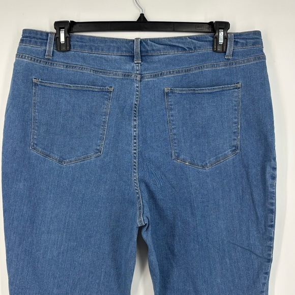 No Boundaries Juniors Plus Size 21 High Rise Skinny Jeans Jeggings Light Blue - Picture 7 of 8